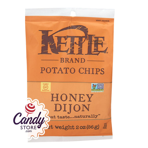 Kettle Honey Dijon Potato Chips 2oz Peg Bags - 24ct CandyStore.com