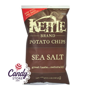 Kettle Potato Chips Sea Salt 5oz Bags - 15ct CandyStore.com