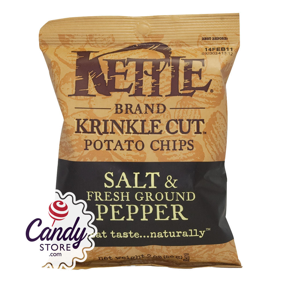 Kettle Salt And Pepper Potato Chips 2oz Bags 24ct