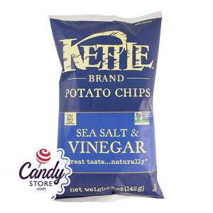 Kettle Salt And Vinegar Potato Chips 5oz Bags - 15ct CandyStore.com
