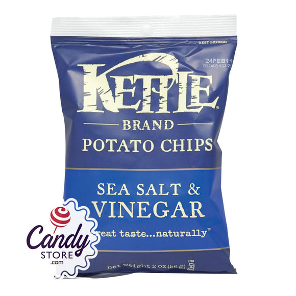 Kettle Sea Salt And Vinegar Potato Chips 2oz Bags - 24ct CandyStore.com