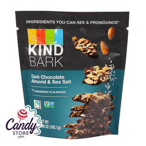 Kind Bark Dark Chocolate Almond Sea Salt Sup 3.6oz - 8ct CandyStore.com