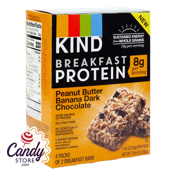 Kind Bars Breakfast Protein Peanut Butter Banana Dark Chocolate 7.04oz Box - 8ct CandyStore.com