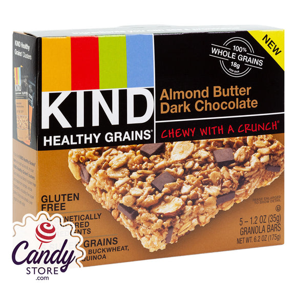 Kind Bars Healthy Grains Almond Butter Dark Chocolate 6.2oz Box - 8ct CandyStore.com