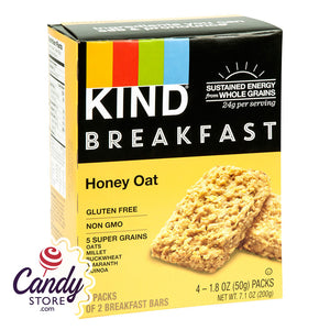 Kind Bars Honey Oat Breakfast 4 Pc 7.1oz Box - 8ct CandyStore.com