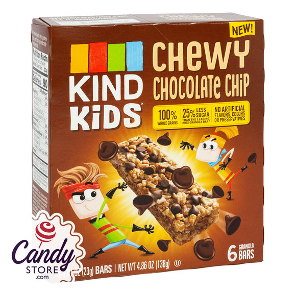 Kind Bars Kids Chewy Chocolate Chip 4.86oz Box - 8ct CandyStore.com