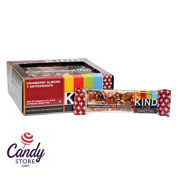 Kind Bars Plus Cranberry Almond 1.4oz - 12ct CandyStore.com