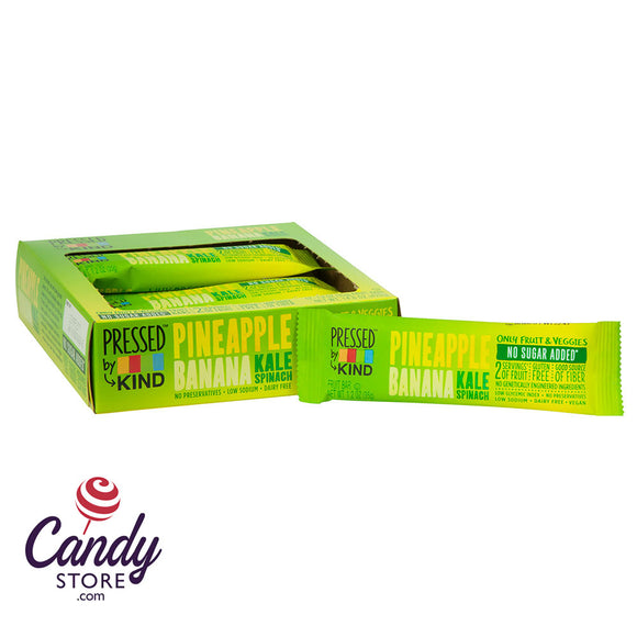 Kind Bars Pressed Pineapple Banana Kale Spinach 1.2oz - 12ct CandyStore.com