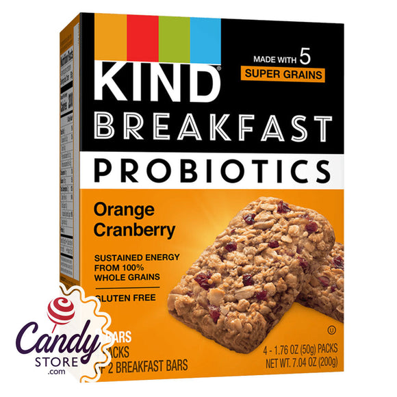 Kind Breakfast Probiotic Orange Cranberry 4ct 7.04oz - 8ct CandyStore.com