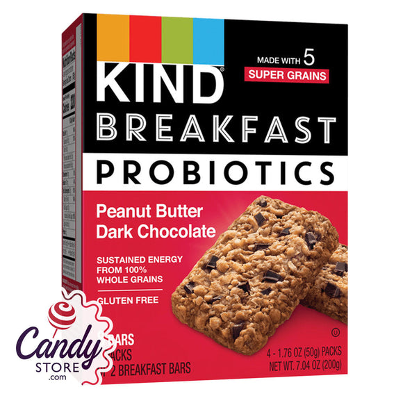 Kind Breakfast Probiotic Peanut Butter Dark Chocolate 24ct 7.04oz - 8ct CandyStore.com
