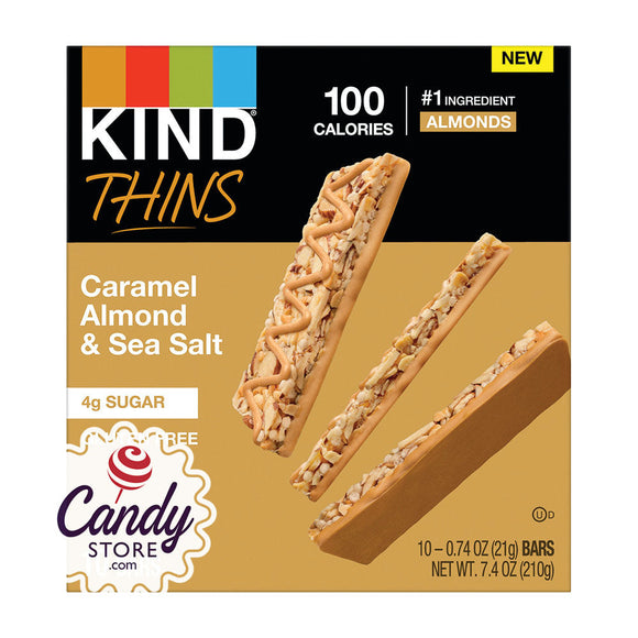 Kind Caramel Almond Sea Salt Thins 7.4oz Boxes - 6ct CandyStore.com