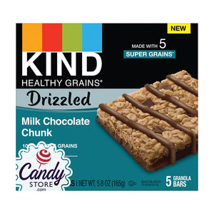Kind Healthy Grains Drizzled Milk Chocolate Chunk 5.8oz Boxes - 8ct CandyStore.com