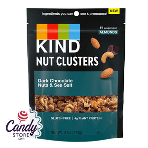 Kind Nut Clusters Dark Chocolate Nuts & Sea Salt 4oz - 8ct CandyStore.com