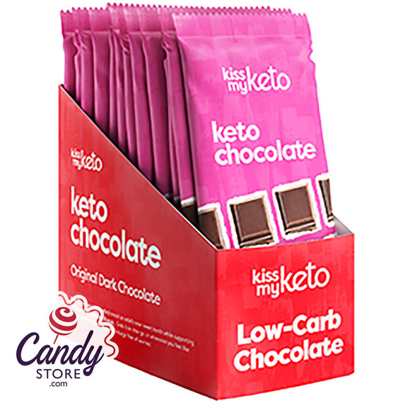 Kiss My Keto Chocolate Bar Original 3oz - 12ct CandyStore.com