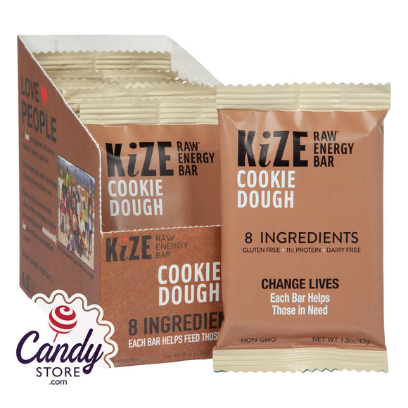 Kize Bar Cookie Dough Raw Energy Bar 1.5oz - 10ct CandyStore.com
