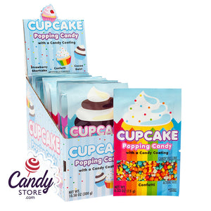 Koko's Cupcake Popping Candy With Candy Coating 3 Assorted Flavors 0.53oz - 20ct CandyStore.com