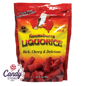 Kookaburra Red Liquorice 10oz Pouch - 12ct CandyStore.com