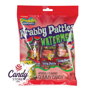 Krabby Patties Watermelon Peg Bags - 12ct CandyStore.com