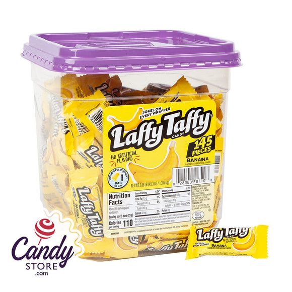 Laffy Taffy Mini Banana Tub - 145ct CandyStore.com