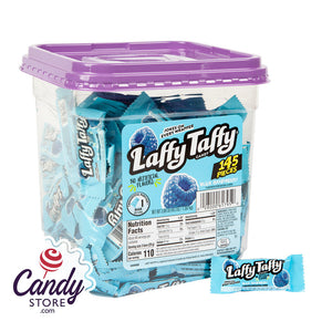 Laffy Taffy Mini Blue Raspberry Tub - 145ct CandyStore.com
