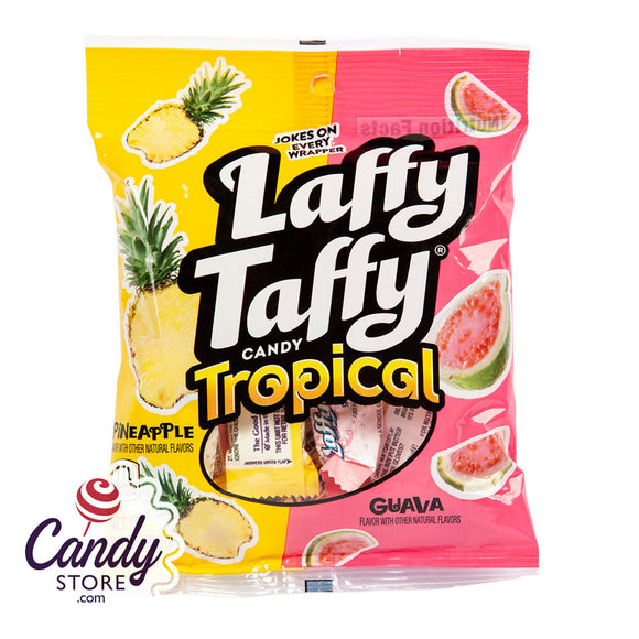 Laffy Taffy Tropical 3.5oz Peg Bags - 12ct CandyStore.com
