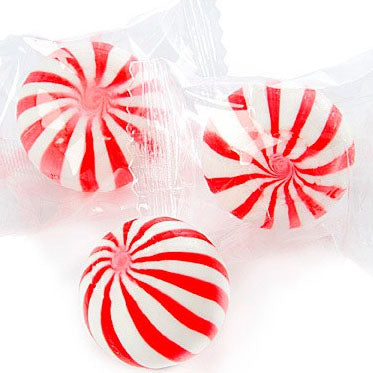 Large Red Striped Balls - 5lb CandyStore.com