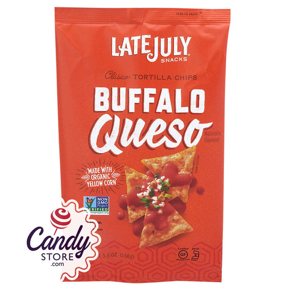 Late July Clasico Tortilla Buffalo Queso 5.5oz Bags - 12ct CandyStore.com