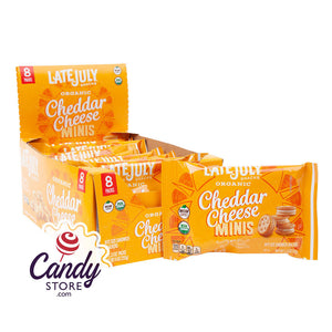Late July Organic Mini Cheese Sandwich Crackers 1.13oz Bags - 32ct CandyStore.com