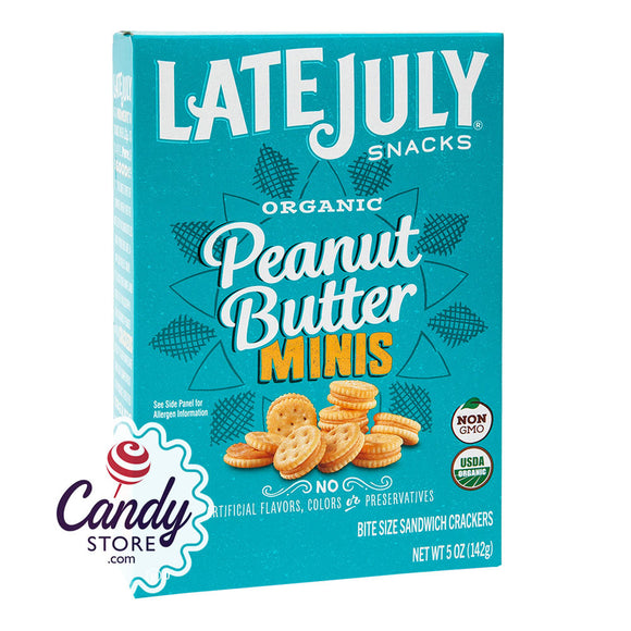 Late July Peanut Butter Sandwich Mini Crackers 5oz Boxes - 12ct CandyStore.com