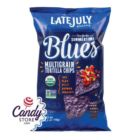 Late July Summertime Blues Tortilla Chips 5.5oz Bags - 12ct CandyStore.com