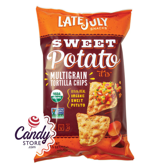 Late July Sweet Potato Tortilla Chips 5.5oz Bags - 12ct CandyStore.com