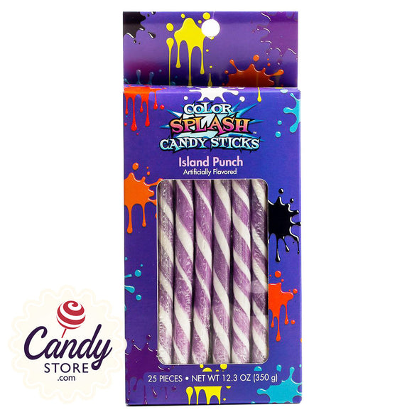 Lavender Candy Sticks Island Punch Color Splash - 25ct CandyStore.com