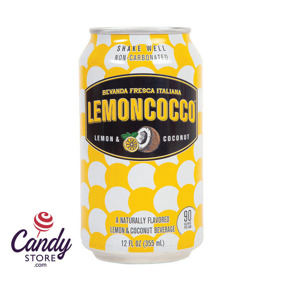 Lemoncocco Lemon Coconut Beverage 12oz Can (4-Pack) - 24ct CandyStore.com