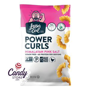 Lesser Evil Himalayan Pink Salt Power Curls 4oz Pouch - 9ct CandyStore.com