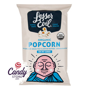 Lesser Evil Organic Oh My Ghee Popcorn 5oz Bags - 12ct CandyStore.com