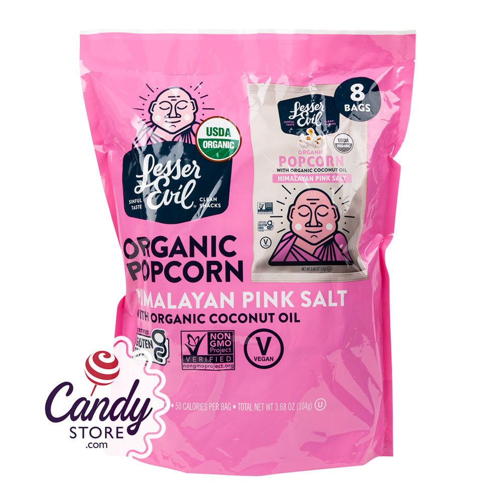 Lesser Evil Organic Popcorn Snack Pack 8 Ct 0.46oz Bags 12ct ...