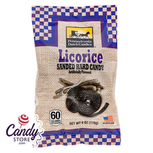Licorice Sanded Candy Pennsylvania Dutch - 36ct CandyStore.com