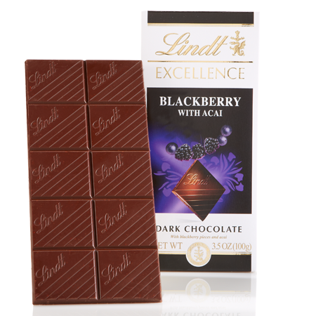 Lindt Excellence Blackberry with Acai Bars - 12ct CandyStore.com