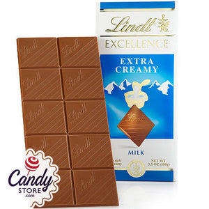 Lindt Excellence Extra Creamy Milk Chocolate Bars - 12ct CandyStore.com
