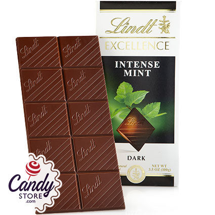 Lindt Excellence Intense Dark Mint Bars - 12ct CandyStore.com