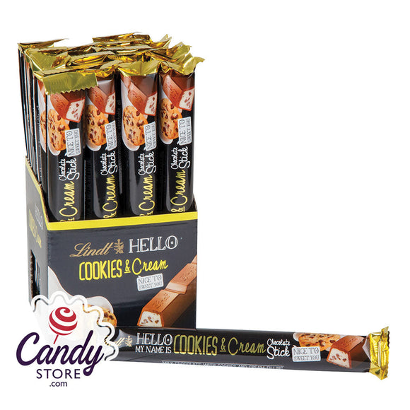 Lindt Hello Cookies And Cream 1.4oz Stick - 24ct CandyStore.com