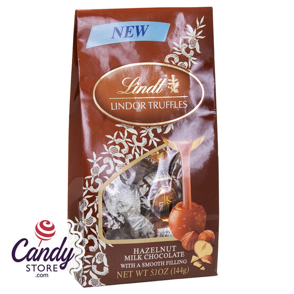 Lindt Lindor Hazelnut Truffles 5.1oz Bag - 6ct CandyStore.com