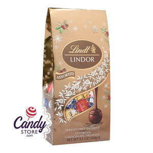Lindt Lindor Holiday Assorted Truffles 8.5oz Bags - 12ct CandyStore.com