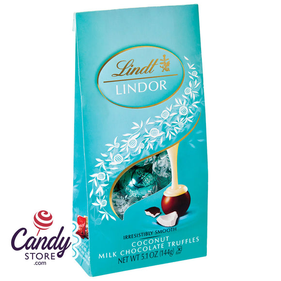 Lindt Lindor Milk Chocolate Coconut Truffles 5.1oz Bag - 6ct CandyStore.com