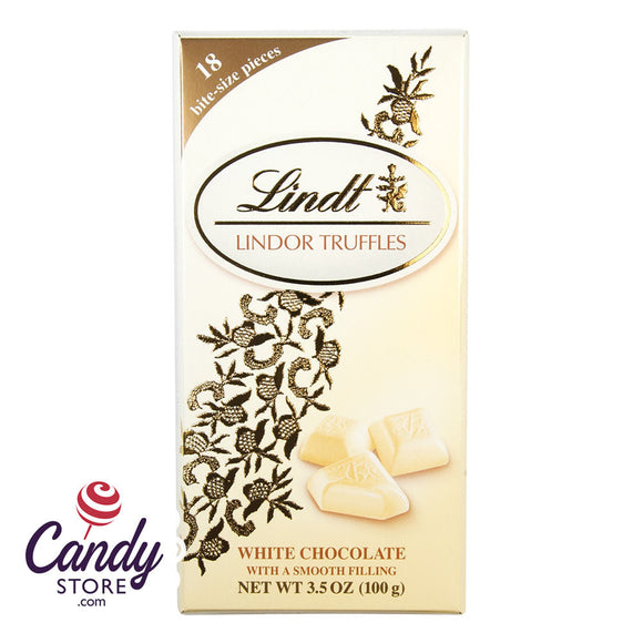 Lindt Lindor Truffle White Chocolate 3.5oz Bar - 12ct CandyStore.com