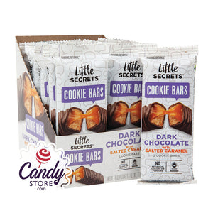 Little Secrets Dark Chocolate Salted Caramel Cookie Bar 1.8oz Pouch - 96ct CandyStore.com