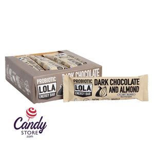 Lola Snacks Dark Chocolate Almond Probiotic Bar 1.76oz - 72ct CandyStore.com