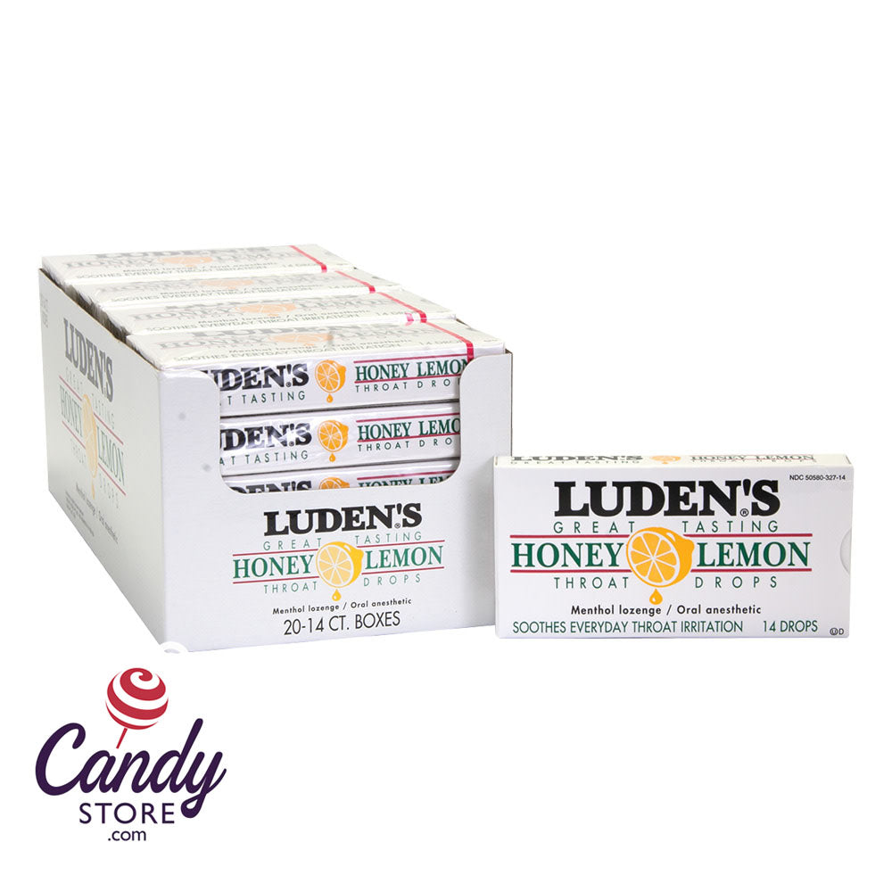 Luden's Honey Lemon Cough Drops - 20ct | CandyStore.com