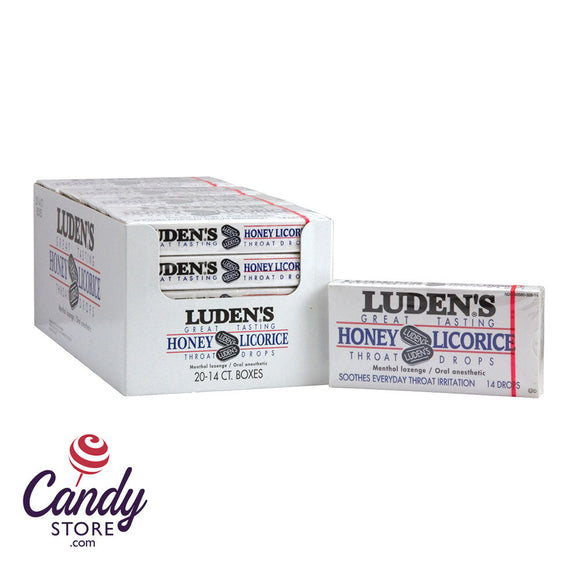 Luden's Honey Licorice Cough Drops - 20ct CandyStore.com