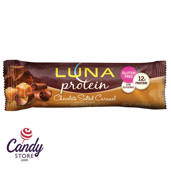 Luna Bar Protein Chocolate Salted Caramel 1.59oz Bar - 12ct CandyStore.com
